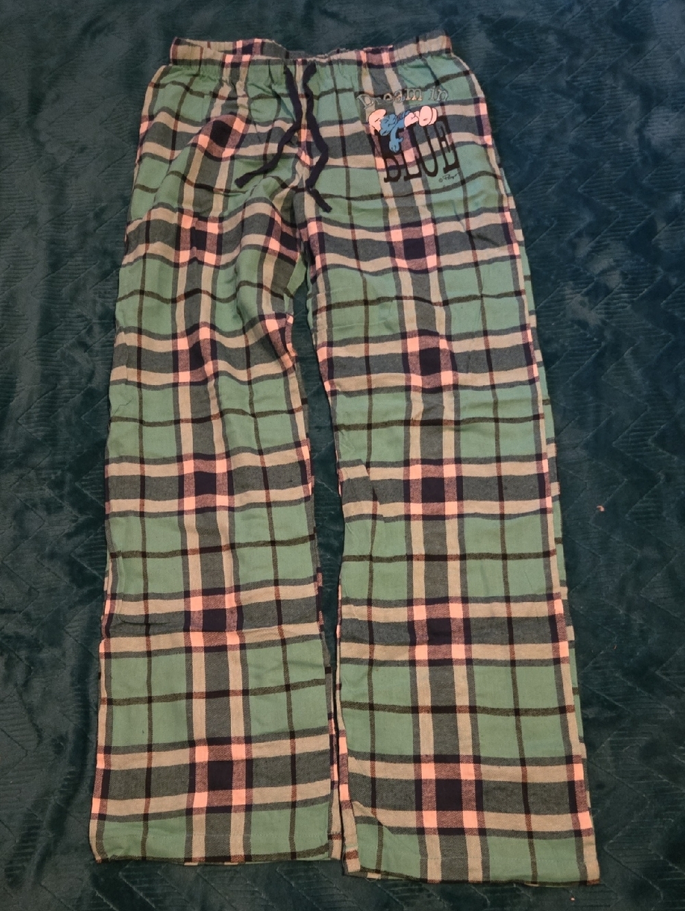 3/20 Green Plaid Women's Flannel Pajama Pants - Comfortable Lounge Sleepwear